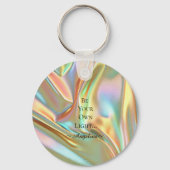 Porte-clés Esthétique holographique (Recto)