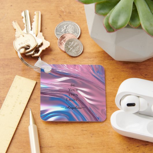 Porte-clés Esthétique holographique (Bureau)