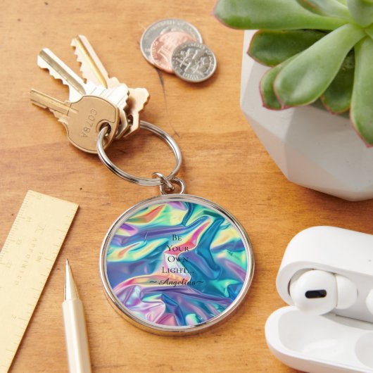 Porte-clés Esthétique holographique (Bureau)
