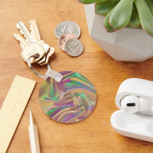 Porte-clés Esthétique holographique (Bureau)