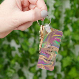 Porte-clés Esthétique holographique