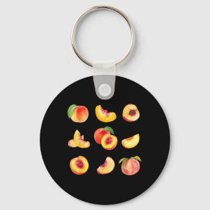Porte-clés esthétique vintage bohème amateur de pêche fruit a