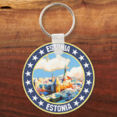 Porte-clés Estonie (Verso)