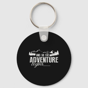 Porte-clés Et ainsi commence l'aventure Camping Road Trip