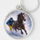 Porte-clés et cordons de cheval d'hiver (Devant)