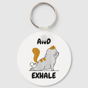 Porte-clés Et expirant Yoga Chat Confort Couleurs Adulte Lour