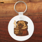 Porte-clés et lanières de potion de joie Pug (Recto)