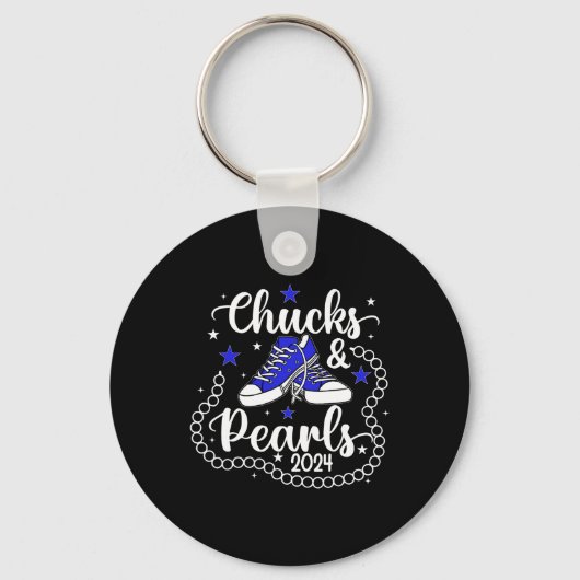 Porte-clés Et Pearls Kamala Harris Président du vote de mème  (Recto)