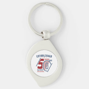 Porte-clés Établi Il Y A 50 Ans Idée cadeau d'anniversaire