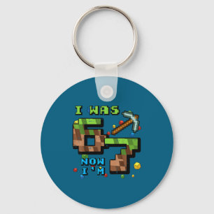 Porte-clés Étais 6 7 pixel gamer 7e anniversaire 67 garçons e