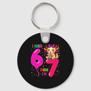 Porte-clés Était six sept 6 7 axolotl 67 mème 7ème anniversai