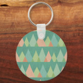 Porte-clés Étape Geo Sud-Ouest | Motif triangle Turquoise (Recto)