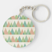 Porte-clés Étape | Teal de Geo de sud-ouest et triangles de (Dos)