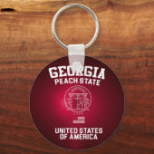 Porte-clés Etat de Georgia Peach (Recto)
