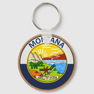 Porte-clés État de joint de drapeau de Montana