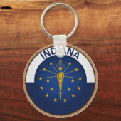 Porte-clés État de l'Indiana Drapeau (Recto)