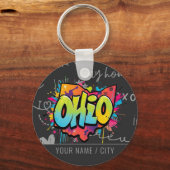 Porte-clés État de l'Ohio accessoires de graffiti (Recto)