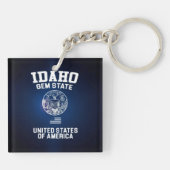 Porte-clés État d'Idaho Gem (Dos)