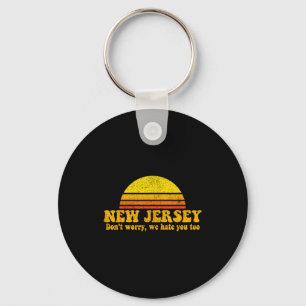 Porte-clés État du New Jersey Drôle Vintage Slogan Rétro Cade