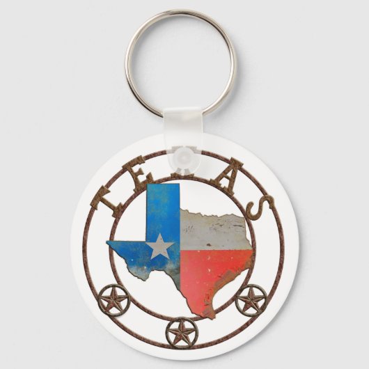 Porte-clés État du Texas Fer forgé (Recto)