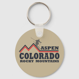 Porte-clés état montagneux rocheux du colorado