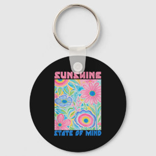 Porte-clés État Soleil De L'Esprit Courte Fleur Amusante, Été