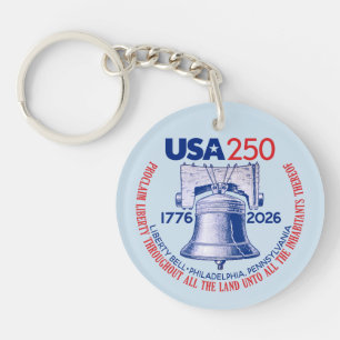 Porte-clés États-Unis 250 - 1776-2026 - Cloche de la Liberté