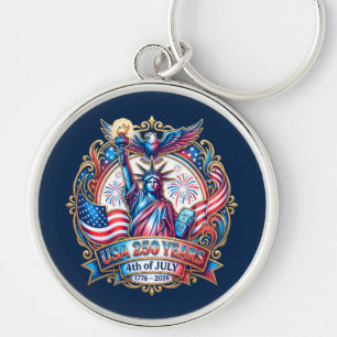 Porte-clés États-Unis 250 ans 4 juillet 1776-2026