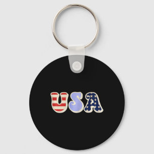 Porte-clés Etats-Unis Avec Drapeau Américain Pour Filles Ados