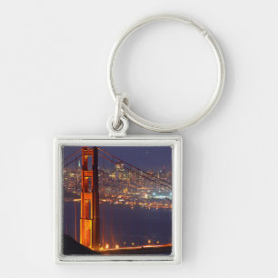 Porte-clés États-Unis, Californie. Golden Gate Bridge la nuit