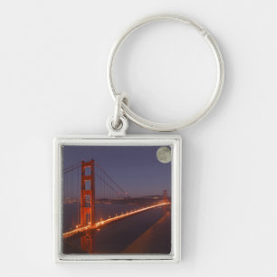 Porte-clés États-Unis, Californie, Marin. Lever de lune au-de