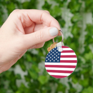 Porte-clés États-Unis d'Amérique drapeau patriotique USA