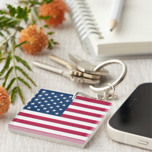 Porte-clés États-Unis d'Amérique drapeau patriotique USA