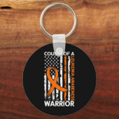 Porte-clés États-Unis Drapeau Mois de sensibilisation à la le (Recto)