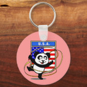 Porte-clés États-Unis Gymnastique rythmique Panda (Recto)