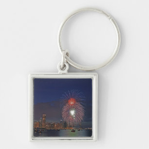 Porte-clés États-Unis, Illinois, Chicago, feux d'artifice du
