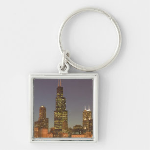 Porte-clés États-Unis, Illinois, Chicago : Skyline de la vill