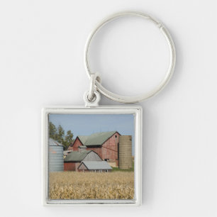Porte-clés États-Unis, IOWA, Froelich : Vieille ferme