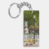 Porte-clés États-Unis, Michigan, île Mackinac. Vélo jaune (Devant gauche)