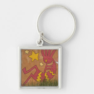 Porte-clés États-Unis, Nouveau-Mexique, Santa Fe. Peinture mu