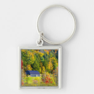 Porte-clés États-Unis, Vermont. Feuillage d'automne le long d