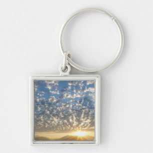 Porte-clés États-Unis, Washington, Seabeck. Coucher de soleil