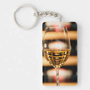 Porte-clés États-Unis, Washington, Walla Walla. Verre à vin