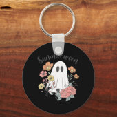 Porte-clés Été fantôme floral rétro Summerween Saison effraya (Recto)