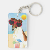Porte-clés Été Feu Fox Terrier (Dos)