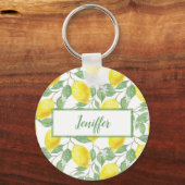 Porte-clés Été jaune citron doux. (Recto)