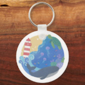 Porte-clés Été Ocean Whale Turtle & Lighthouse (Recto)