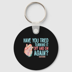 Porte-clés Éteins-Le Et Repasse Adenosine Cardiac Nurse