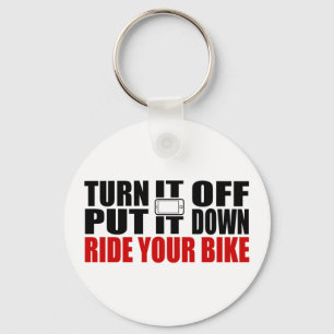 Porte-clés Éteins-Le, Pose-Le, Ride Ton Vélo