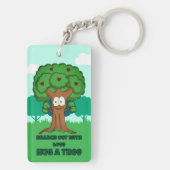 Porte-clés Étendez Votre Amour, Enlacez Un Arbre (Dos)
